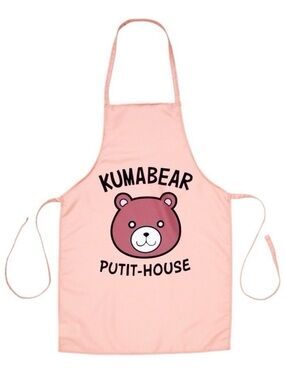 Food Wars Kumabear Putit‑House Apron Satoshi Isshiki Anime Peach Cosplay
